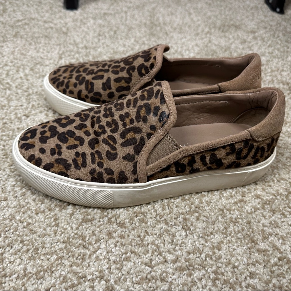 UGG calf hair leopard loafers